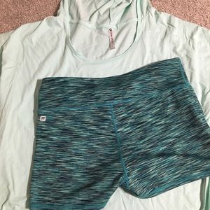 Fabletics Short Sleeve Hoodie and Shorts